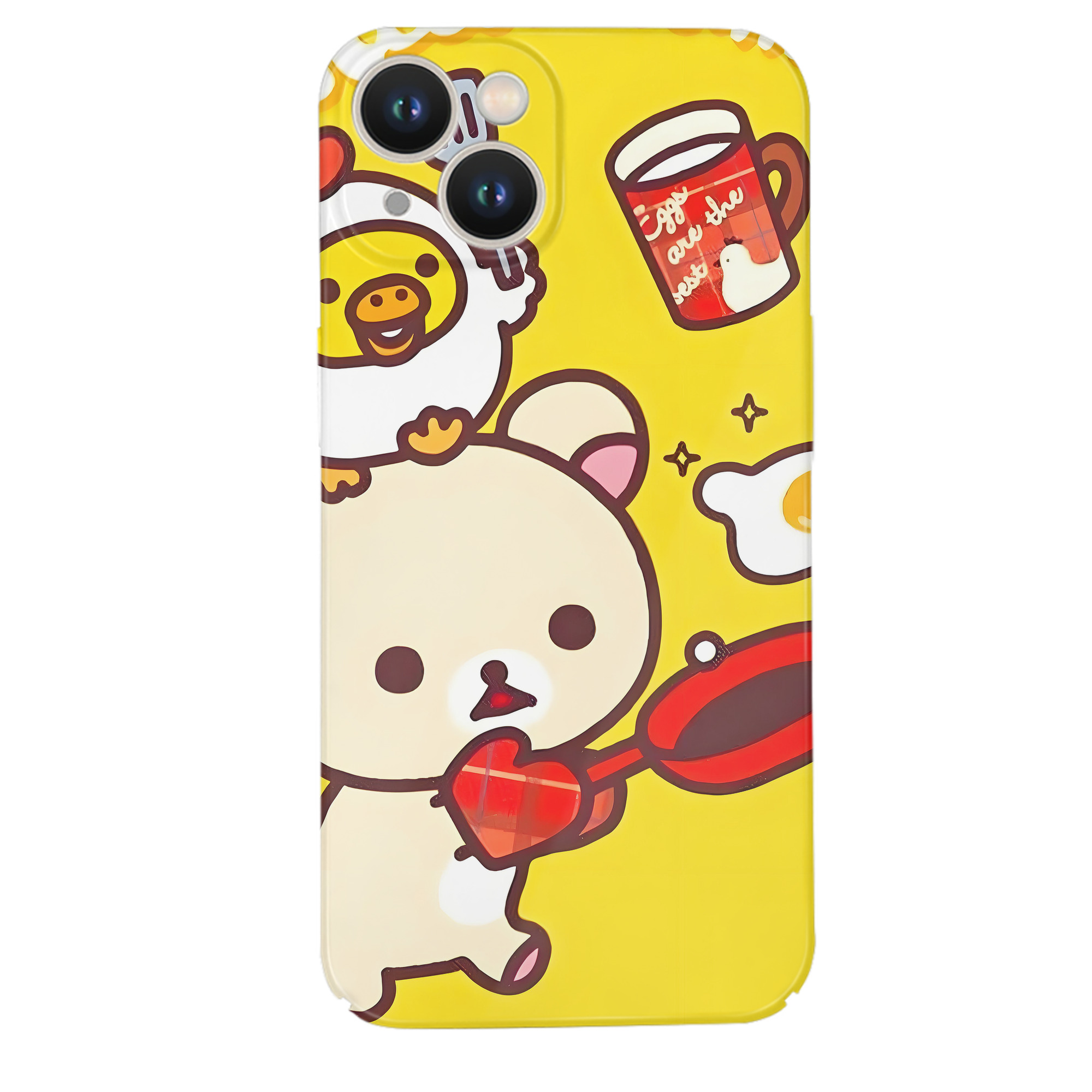 （画像用） リラックマ リラックマ キイロイトリ Rilakkuma Korilakkuma Kiiroitori 【iPhone 14シリーズ対応】ハードケース